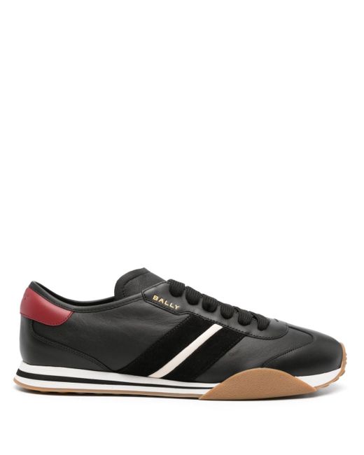Bally Sussex side-stripe leather sneakers