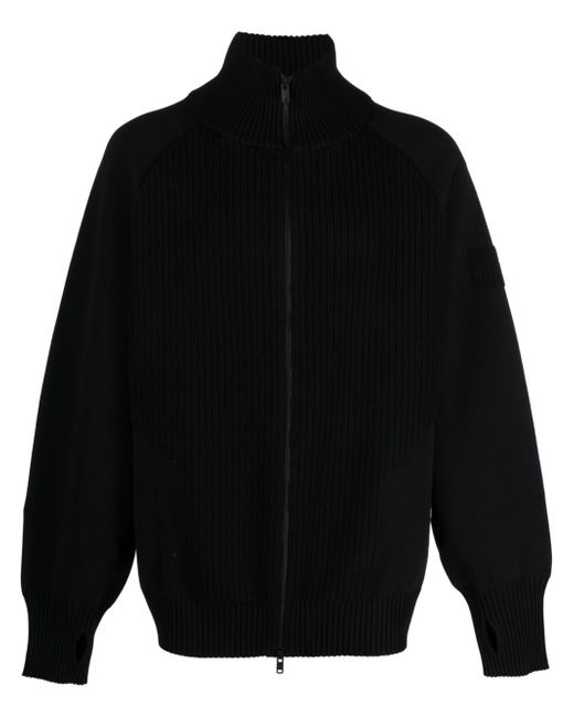 Y-3 zip-fastening knitted sweatshirt