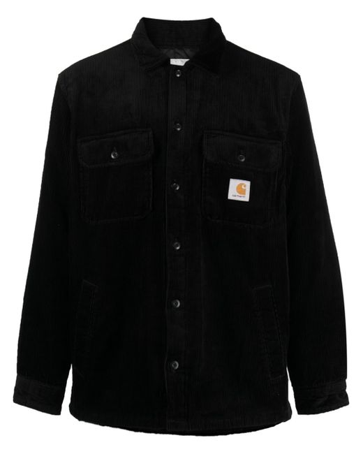 Carhartt Wip logo-patch cotton shirt jacket