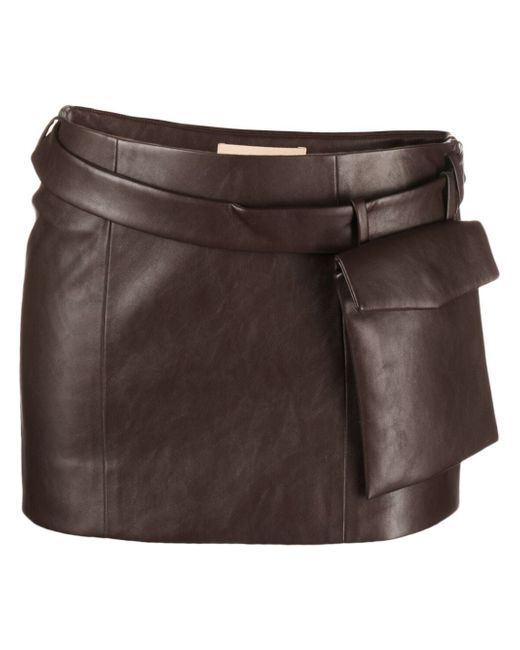 Aya Muse Osyne faux-leather miniskirt