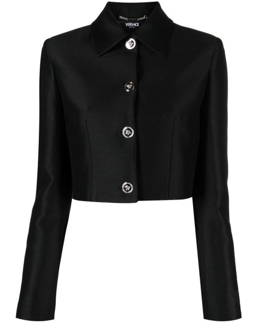 Versace cropped button-up jacket