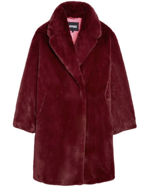 Apparis faux-fur easy coat