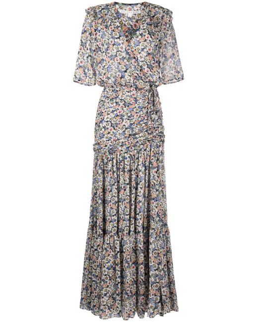 Veronica Beard floral-print silk dress