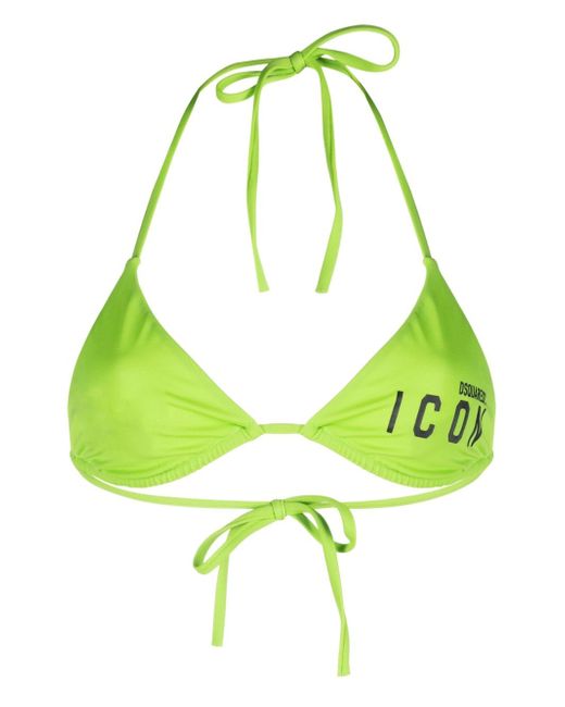 Dsquared2 Be Icon triangle bikini top