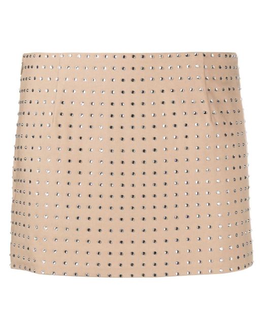 De La Vali Isidora rhinestone-embellished miniskirt