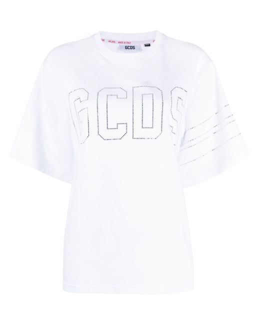 Gcds crystal-embellished logo T-shirt