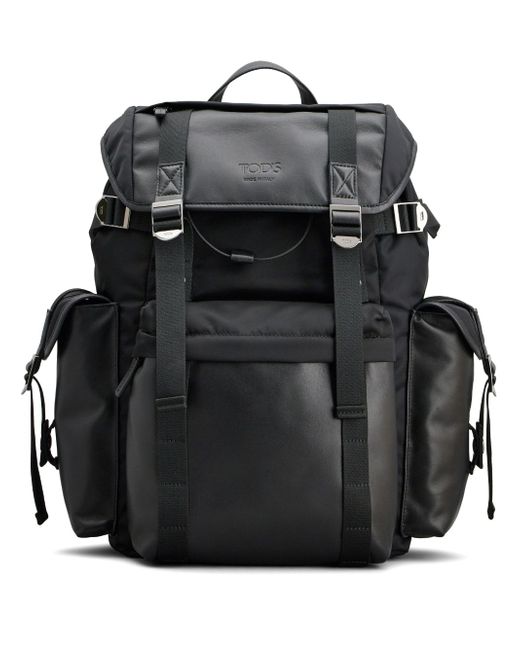 Tod's debossed-logo leather backpack