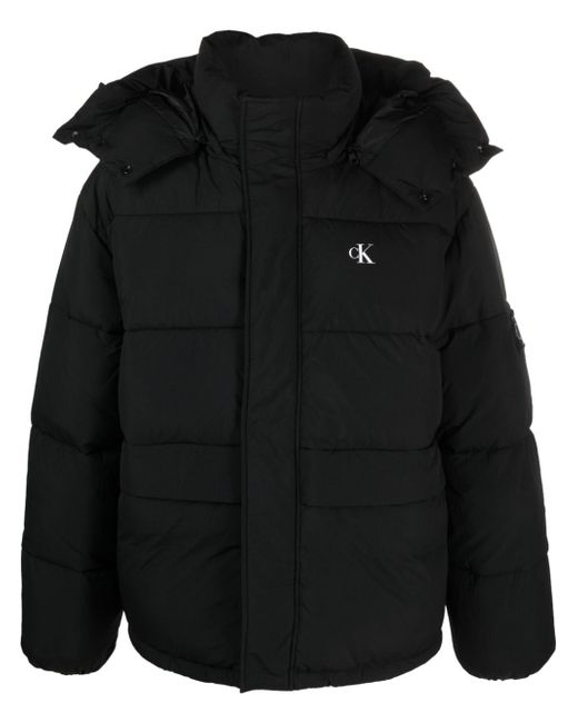 Calvin Klein Jeans Ess concealed-hood padded jacket
