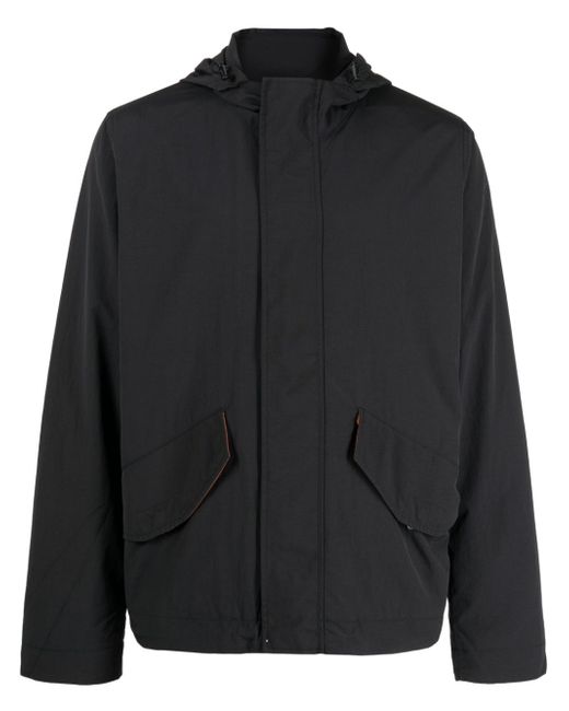 PS Paul Smith logo-patch hooded jacket