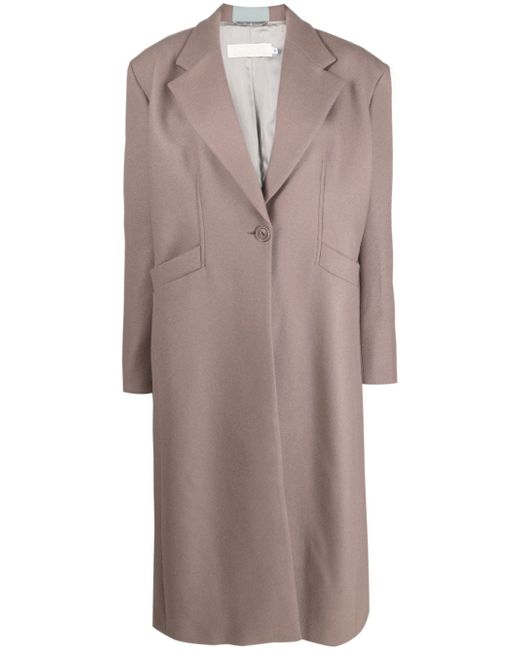 Destree Barbara stripe-detail single-breasted coat