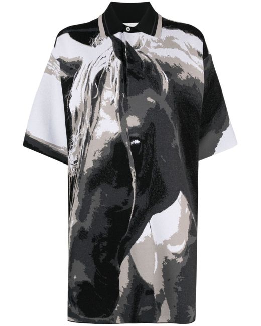 Stella McCartney graphic-print short-sleeve polo shirt