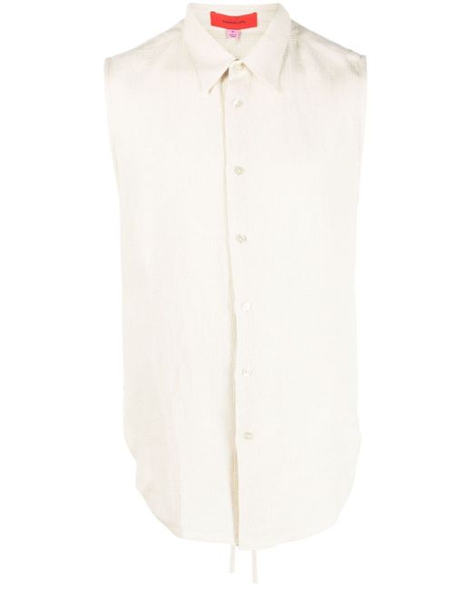 Eckhaus Latta open-back sleeveless shirt