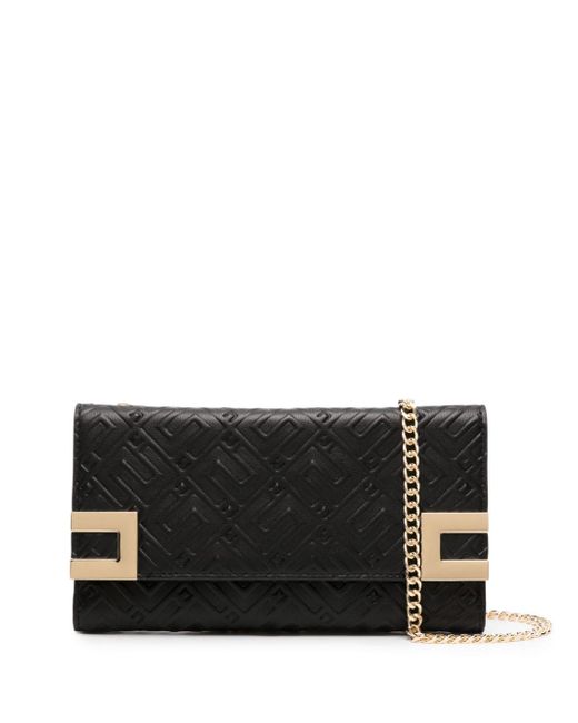 Elisabetta Franchi embossed-pattern faux-leather wallet