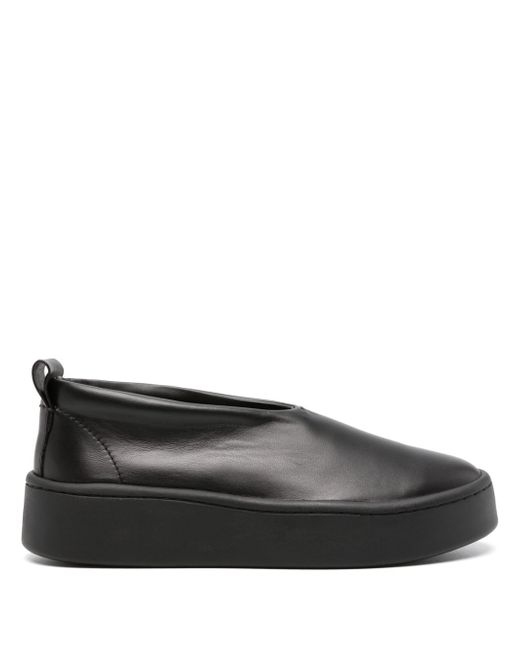 Jil Sander round-toe leather loafers