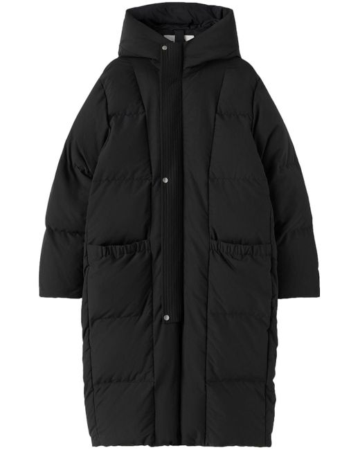 Jil Sander long-sleeved hooded padded jacket