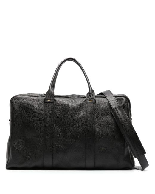 Doucal's zip-fastening leather holdall