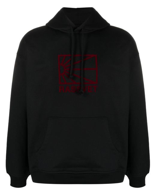 Paccbet flocked-logo hoodie