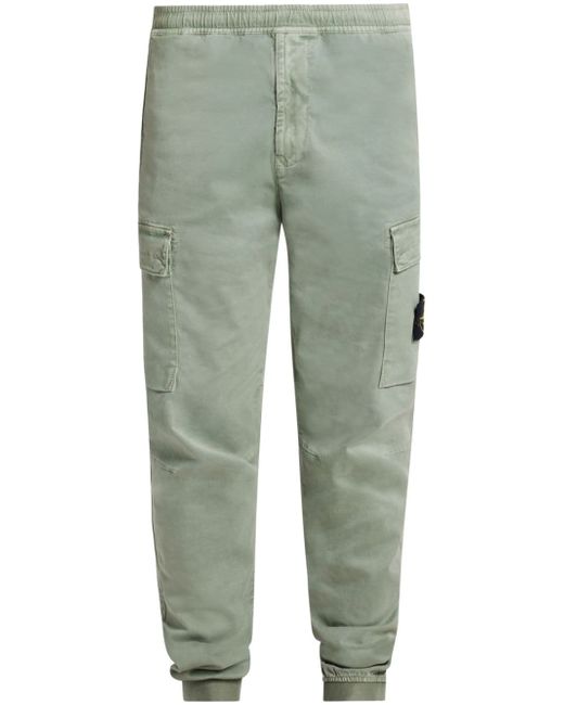 Stone Island Compass logo-patch cargo trousers