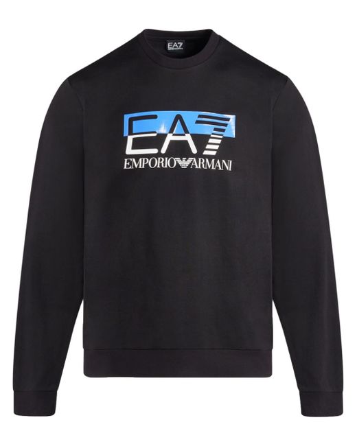 Ea7 logo-print sweatshirt