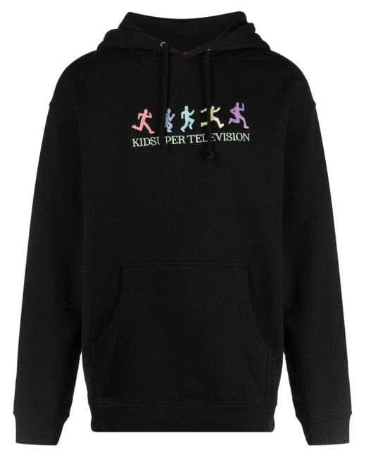 KidSuper logo-print cotton blend hoodie
