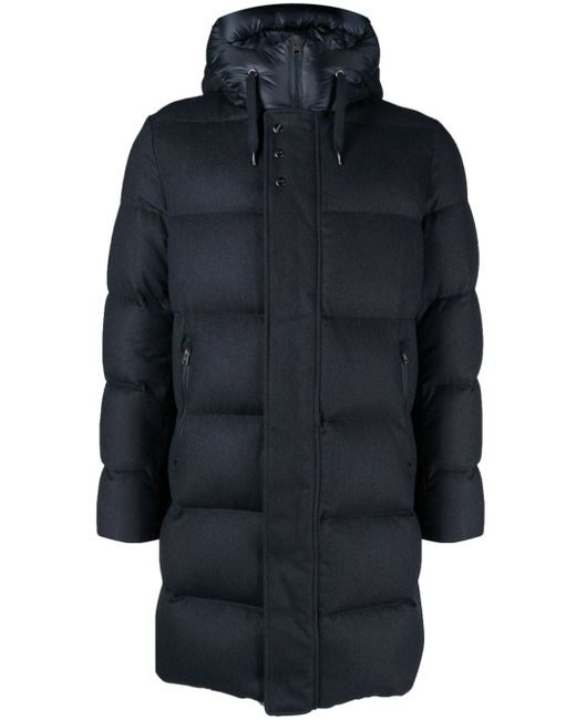 Herno hooded padded mid-length coat