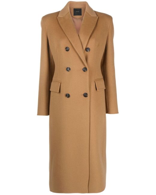 Pinko double-breasted wool coat