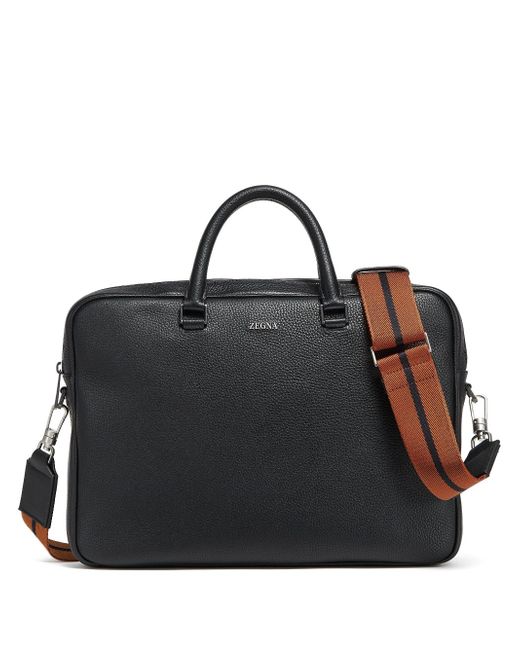 Z Zegna Edgy logo-lettering briefcase