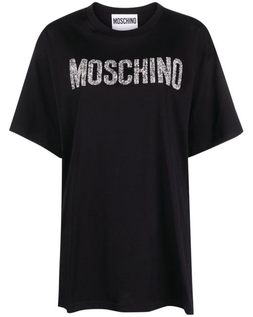 Moschino crystal-logo T-shirt