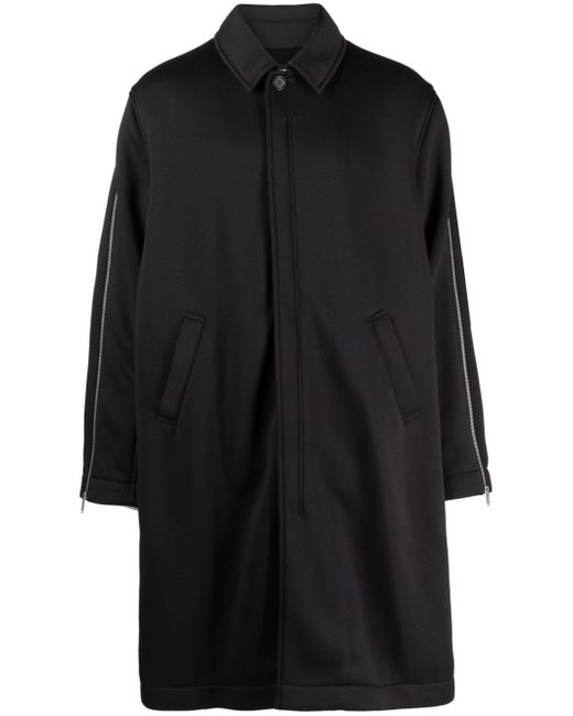 Undercover zip-sleeve mid-length coat