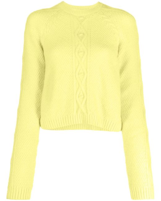 RED Valentino cable-knit crew-neck jumper