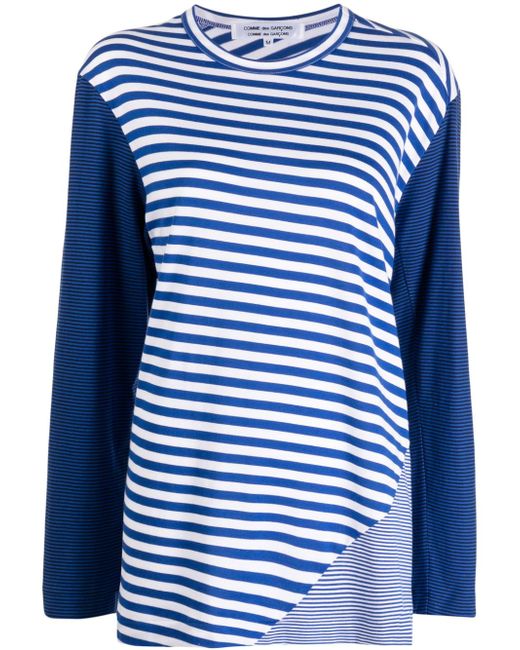 Comme Des Garçons Comme Des Garçons striped patchwork sweatshirt