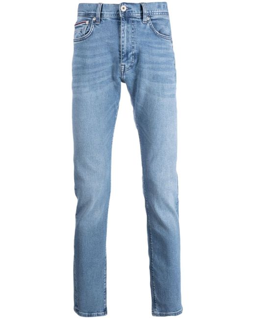Tommy Hilfiger mid-rise slim-cut jeans
