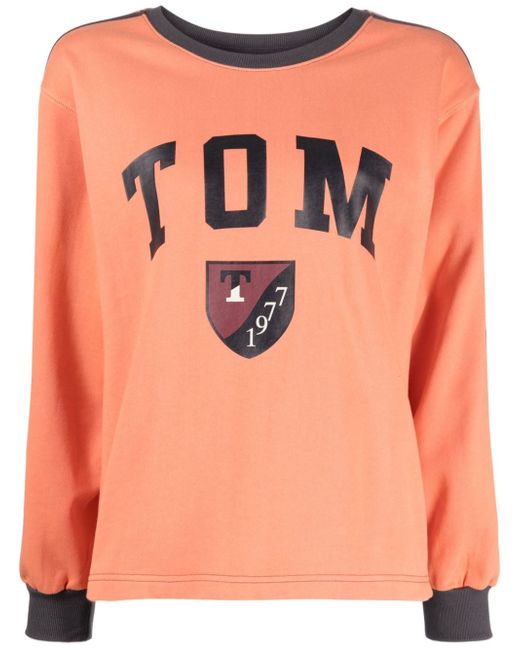Studio Tomboy graphic-print cotton sweatshirt