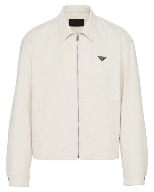 Prada triangle-logo jacket