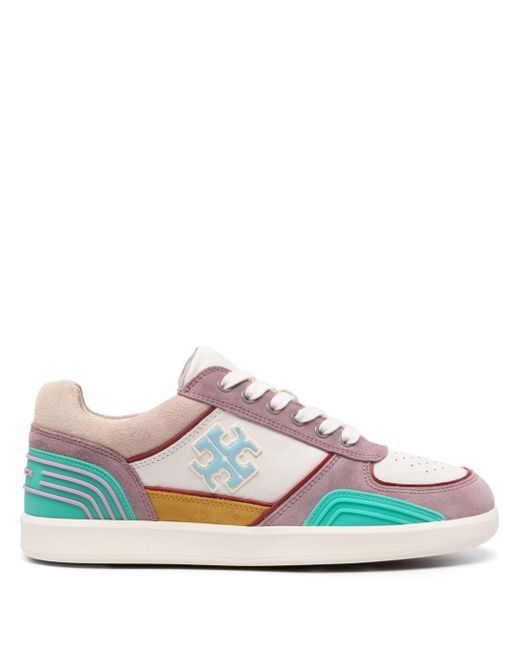 Tory Burch Clover Court colour-block leather sneakers