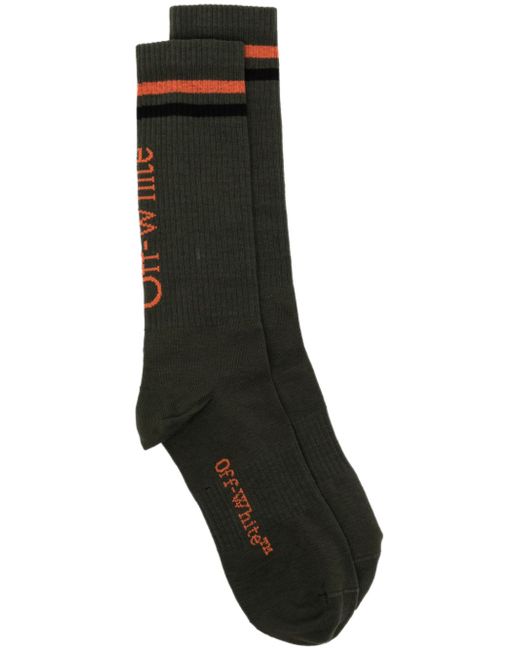 Off-White logo-intarsia ankle socks