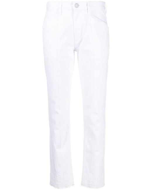marant étoile Sulanoa cropped slim-fit jeans