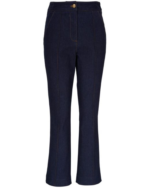Veronica Beard Kimra high-rise straight-leg jeans