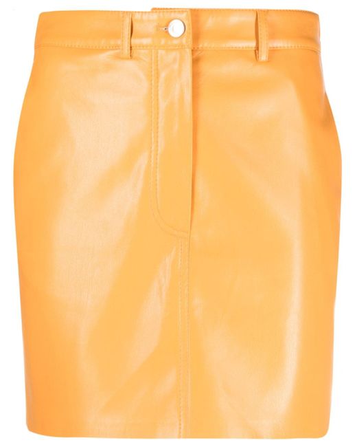 Nanushka faux-leather miniskirt