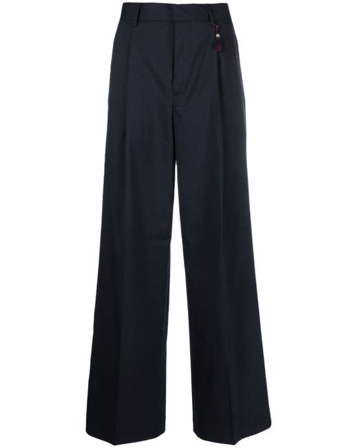 Scotch & Soda wide-leg concealed-fastening trousers