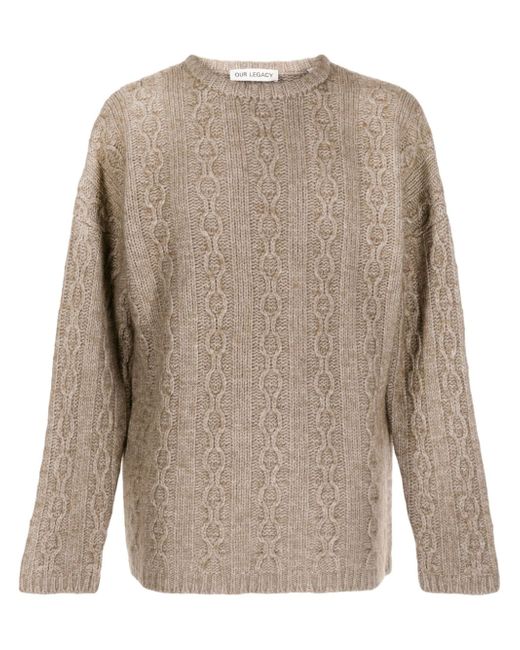 Our Legacy cable-knit jumper