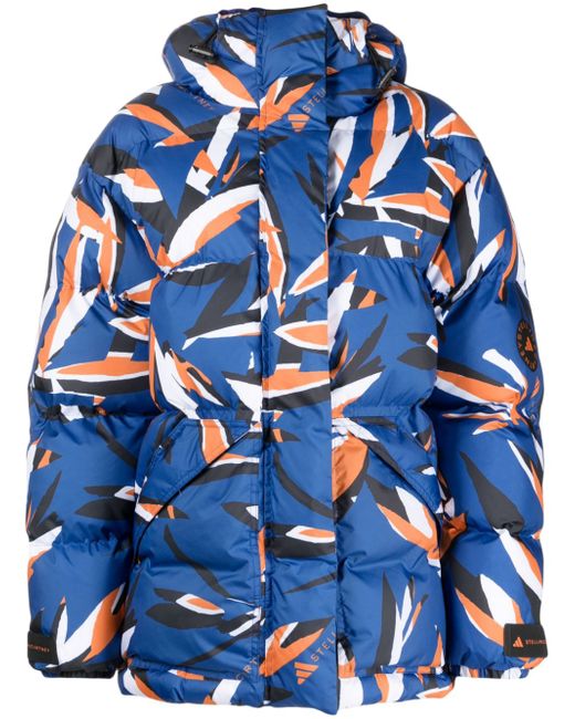 Adidas by Stella McCartney TrueNature floral-print padded jacket