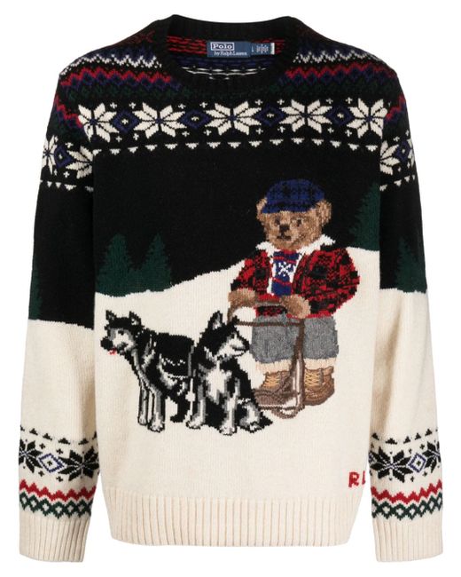 Polo Ralph Lauren Polo Bear intarsia-knit jumper