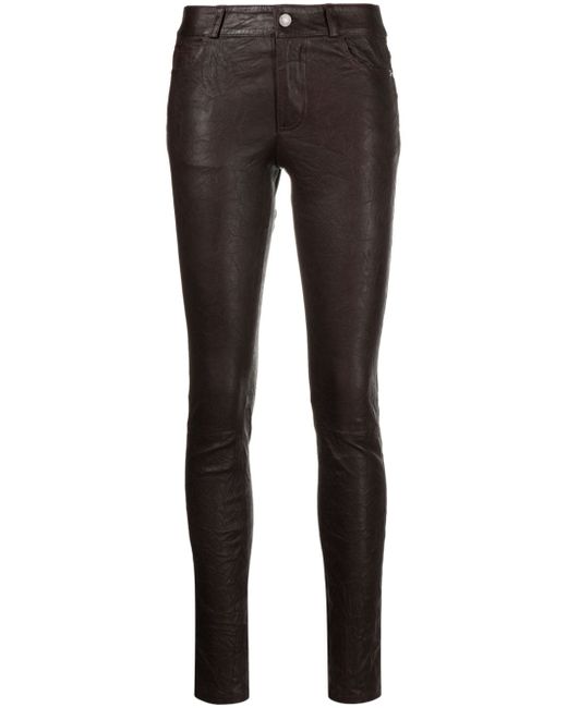 Zadig & Voltaire Phlame skinny leather trousers