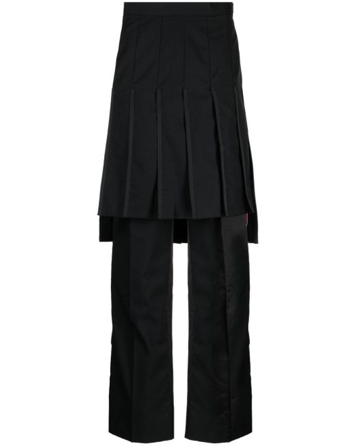 Thom Browne Super 120s Collage pleated trouser skirt