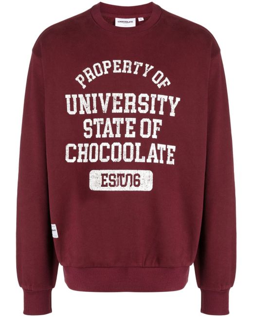 Chocoolate logo-print drop-shoulder sweatshirt