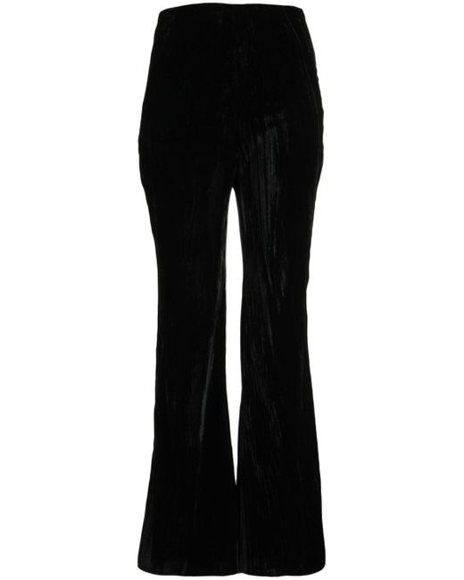 Low Classic velvet-effect bootcut trousers