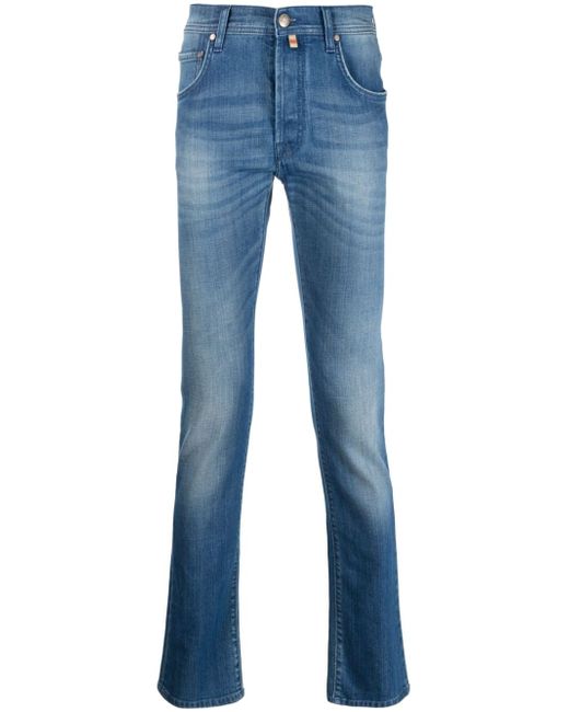Corneliani mid-rise slim-cut jeans