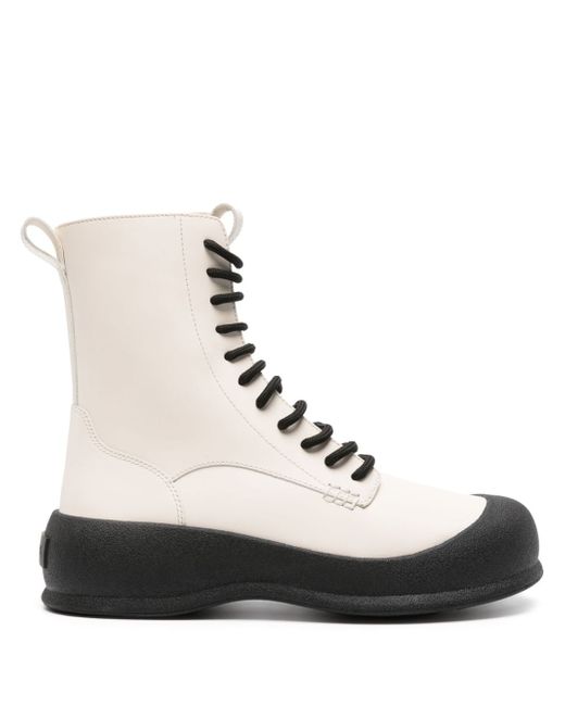 Bally lace-up leather boots