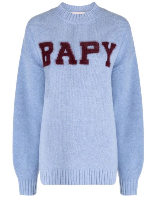 Bapy By *A Bathing Ape® logo-jacquard jumper